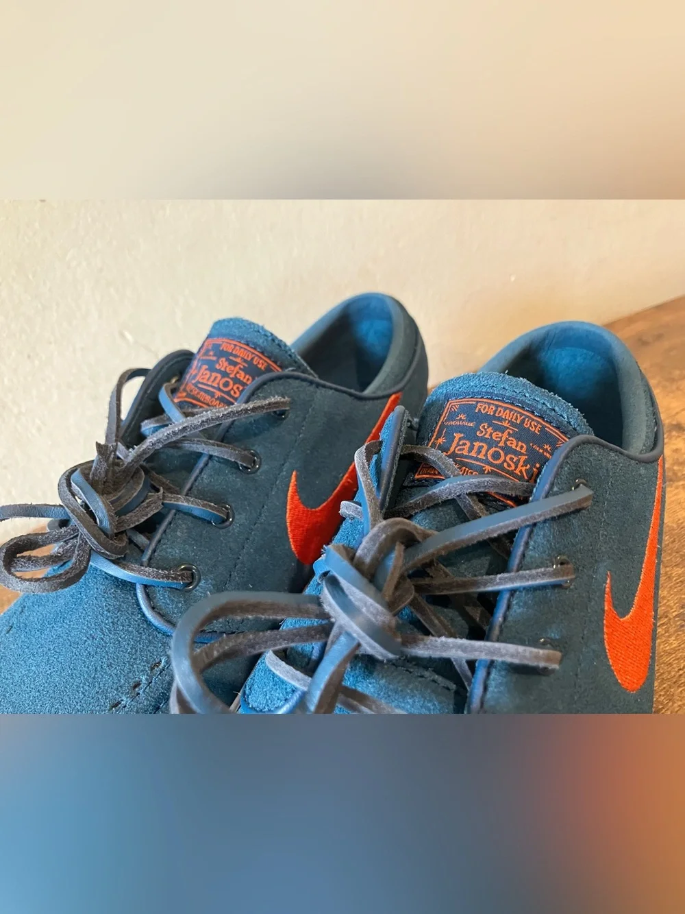 Nike SB Zoom Janoski OG+ Blue Force Campfire Orange